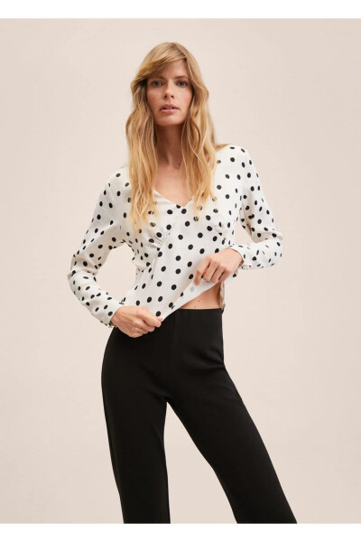 Nuqta bilan atlas bluza - MANGO