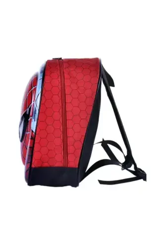 Nursery & Kindergarten Kids Backpack SPIDER SPDERMAN Character 3-6 Years 5d Embossed Fabric School Bag-red - 2