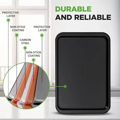 NutriChef 42-Piece Ultimate Nonstick Bakeware Set - Carbon Steel Baking Pans, Everyday Baking Tools, Oven Mitts, & More - Ideal for Baking Delicious Savory & Sweet Treats - Complete Set for Bakers - 4