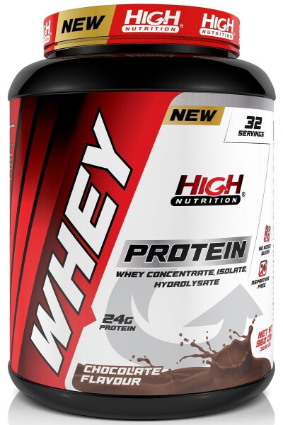 Nutrition Whey Protein 960 gr Chocolate Flavored Protein Powder 24 grams Protein - HIGH NUTRITION