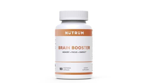 Nutrum Brain Booster Supplement - Brain Supplement Nootropic Booster – Brain Pills Vitamin for Focus, Memory, Clarity, Energy & Better Concentration, with DMAE, Bacopa Monnieri, L-Gutamine - 8