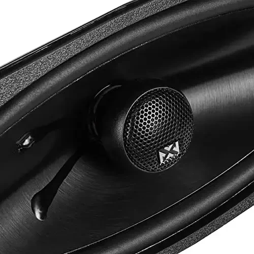 NVX® NSP410 4x10 Car Speakers, 480W Max, 160W RMS, 2-Way Coaxial w/Silk Dome Tweeters & Built-in X-Overs, Easy to Install in Cars/Trucks/Doors (Pair) - 5