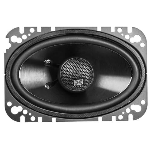 NVX® NSP46 4x6 Car Speakers, 300W Max, 100W RMS, 2-Way Coaxial w/Silk Dome Tweeters & Built-in X-Overs, Easy to Install in Cars/Trucks/Doors (Pair) - 4