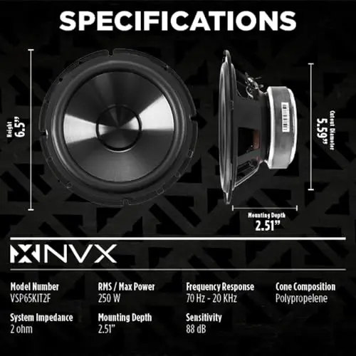 NVX® VSP65KIT2F 6.5