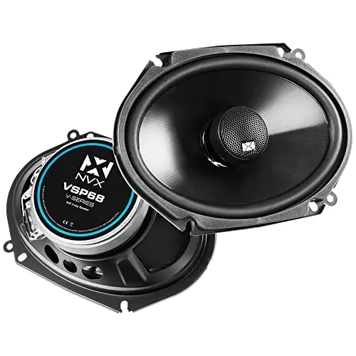 NVX VSP68 600W Peak (200W RMS) 6x8 V-Series 2-Way Coaxial Speakers with 25mm Silk Dome Tweeters - 1