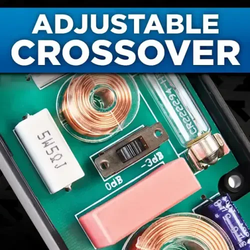 NVX VSP69KIT2F 900W Peak (300W RMS) 6x9 2-OModazone V-Series 2-Way Component Speaker System with 25mm Silk Dome Tweeters - 3