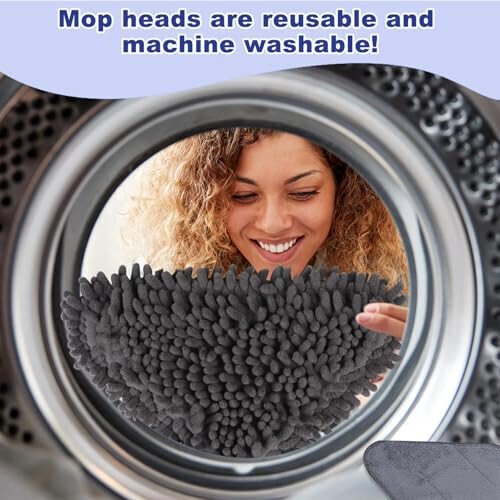 NWGOF Devor tozalash mop 79 dyuym uzun tutqich, 360° devor yuvish tozalash vositasi devorlar/ship fanatlari/chang/plintuslar/pollar tozalash, ship tozalash vositasi shimgichli duster 6 ta almashtirish yostig'i - 6