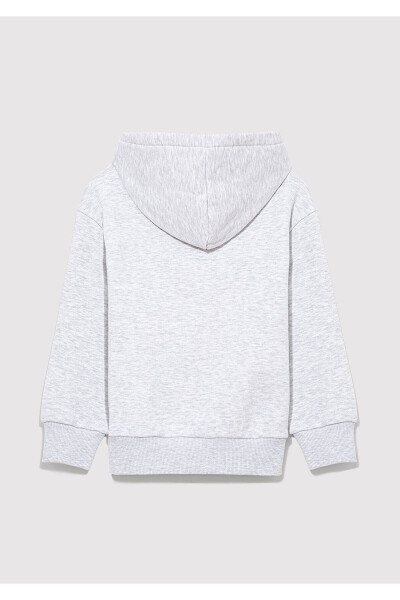 NY Baskılı Gri Sweatshirt 6S10065-88467 - 2