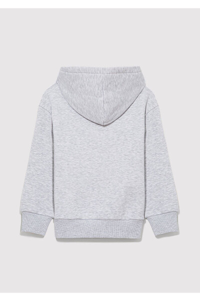 NY Printed Grey Sweatshirt 6S10065-88467 - 4