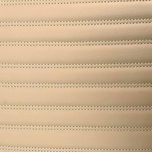 NYCFMMY Custom Car Floor Mat for Land Rover Defender,Discovery,Discovery Sport,LR2,LR3,LR4,Range Rover,Range Rover Evoque,Range Rover Sport,Range Rover Velar Non-Slip (Beige Stripe) - 2