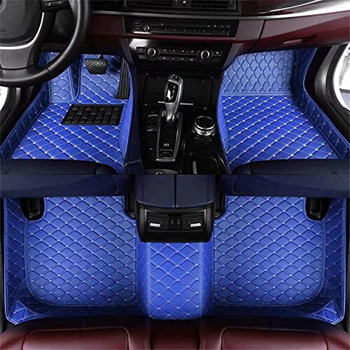 NYCFMMY Custom Car Floor Mat for Land Rover Defender,Discovery,Discovery Sport,LR2,LR3,LR4,Range Rover,Range Rover Evoque,Range Rover Sport,Range Rover Velar Non-Slip (Blue) - 1