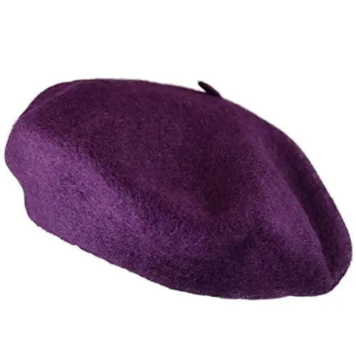 NYFASHION101 French Style Lightweight Casual Classic Solid Color Wool Beret - Modazone (1)