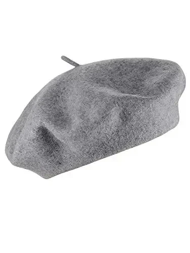 NYFASHION101 French Style Lightweight Casual Classic Solid Color Wool Beret - NYFASHION101 (1)
