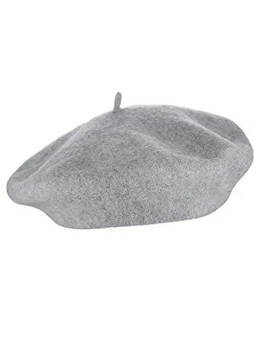 NYFASHION101 French Style Lightweight Casual Classic Solid Color Wool Beret - NYFASHION101 (1)