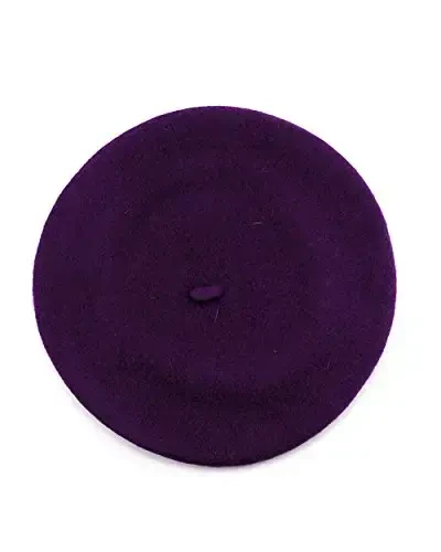 NYFASHION101 French Style Lightweight Casual Classic Solid Color Wool Beret - NYFASHION101