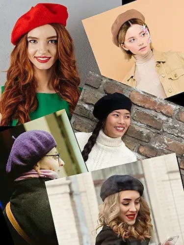 NYFASHION101 French Style Lightweight Casual Classic Solid Color Wool Beret - NYFASHION101 (1)