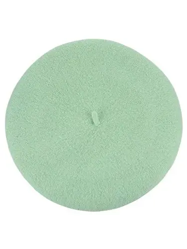 NYFASHION101 French Style Lightweight Casual Classic Solid Color Wool Beret - 1
