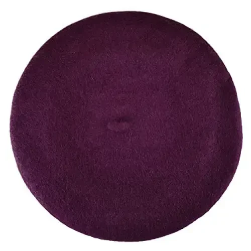 NYFASHION101 French Style Lightweight Casual Classic Solid Color Wool Beret - Modazone