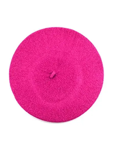 NYFASHION101 French Style Lightweight Casual Classic Solid Color Wool Beret - 1