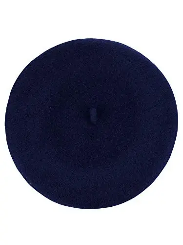 NYFASHION101 French Style Lightweight Casual Classic Solid Color Wool Beret - 1