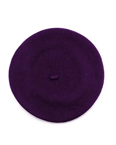 NYFASHION101 French Style Lightweight Casual Classic Solid Color Wool Beret 