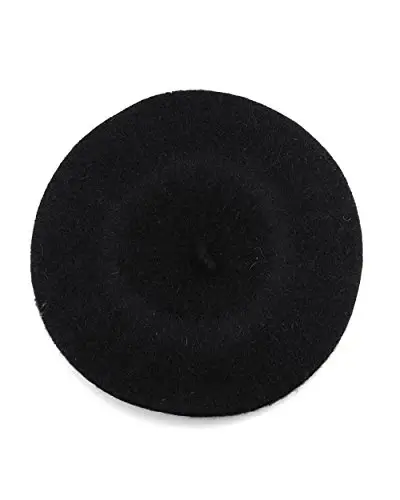 NYFASHION101 French Style Lightweight Casual Classic Solid Color Wool Beret - 1