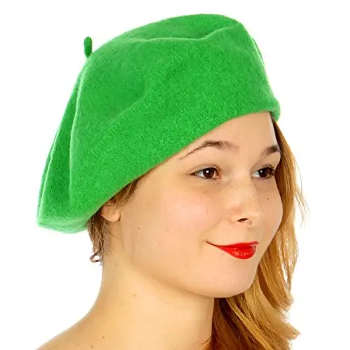 NYFASHION101 French Style Lightweight Casual Classic Solid Color Wool Beret - 1