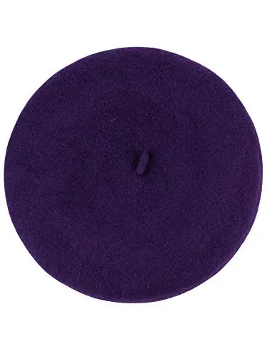 NYFASHION101 French Style Lightweight Casual Classic Solid Color Wool Beret - 1