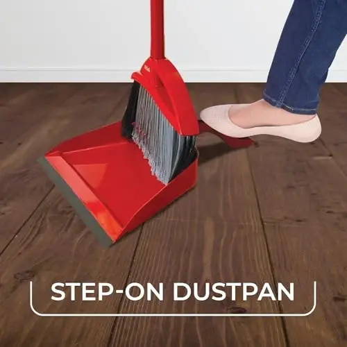 O-Cedar Pet Pro Broom with Step-On Dustpan | Remove 99% with One Sweep | DustPan Removes 3 Times More Pet Hair | Quiet Cleaning Tool for Cat and Dog Owners - 3