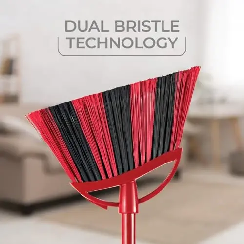 O-Cedar One Sweep Broom with Step-On Dustpan | Bir qadamda 99% tozalang | Yengil vaznli sokin tozalash vositasi | Uy hayvonlari egalari uchun ideal - 3