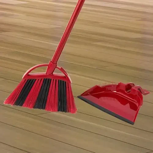 O-Cedar One Sweep Broom with Step-On Dustpan | Bir qadamda 99% tozalang | Yengil vaznli sokin tozalash vositasi | Uy hayvonlari egalari uchun ideal - 6