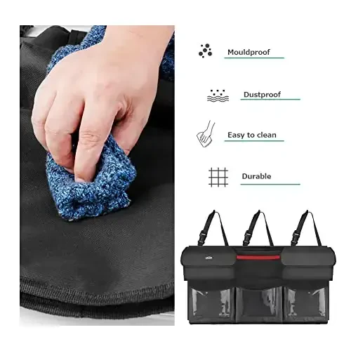 Oasser Trunk Organizer for Car, Hanging Car Organizer with 6 Large Pockets 3 Adjustable Straps 43.3x19inch - 5