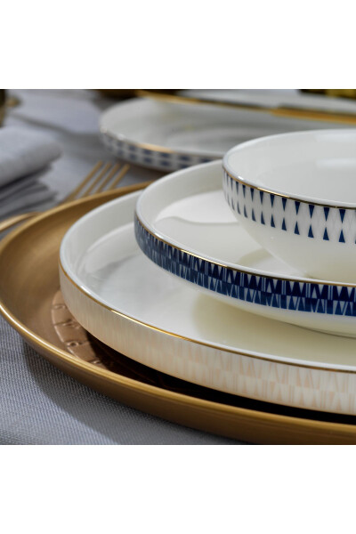 Обеденный набор Adel Self на 56 предметов - золото - 6