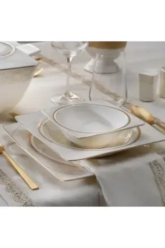 Обеденный набор Glamor Elegant - 60 предметов - Белый - 3