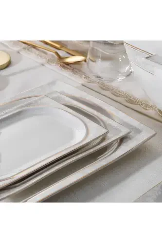 Обеденный набор Glamor Elegant - 60 предметов - Белый - 5