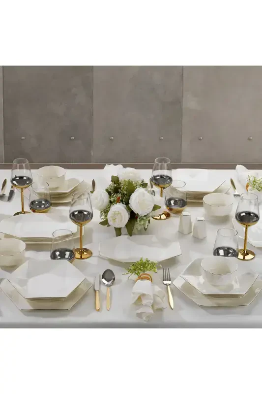 Обеденный набор Hexa 56 предметов Gold - 7