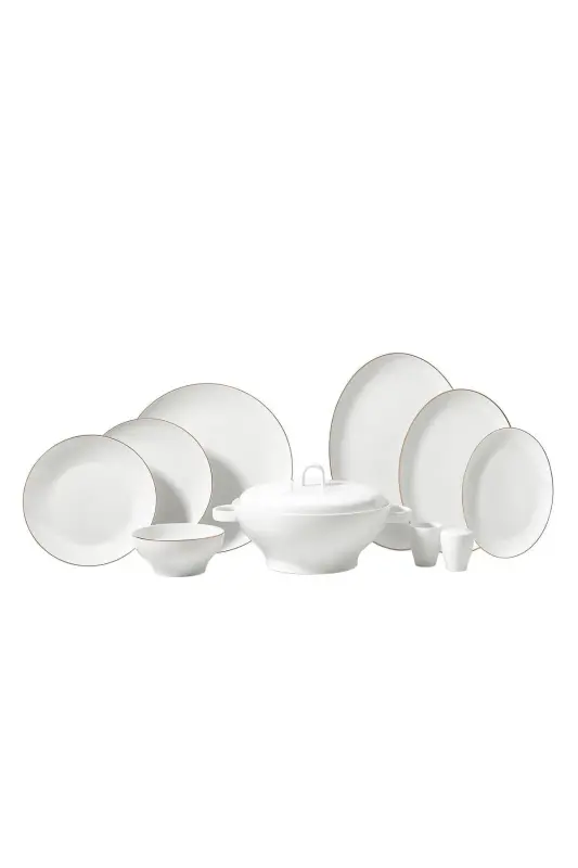 Обеденный сервиз A8187 Lidya Platinum Coll.60 P - KORKMAZ