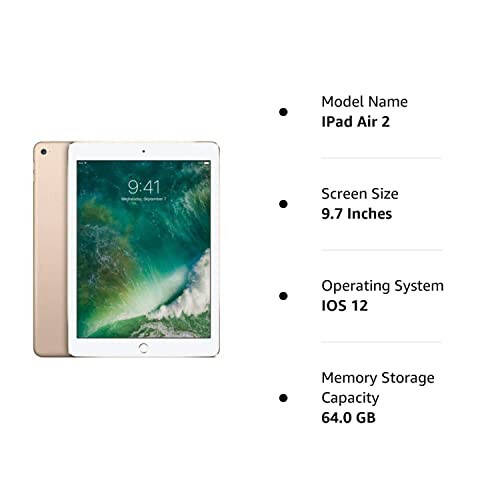 Обновленный Apple iPad Air 2 - 64 ГБ - Золотой (Обновленный) - 3