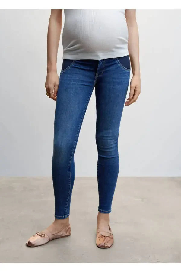 Обтягивающие джинсы для беременных - 1