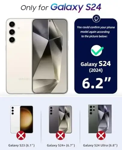 OCASE Galaxy S24 5G hamyon g‘ilofi bilan mos, PU teri Flip Folio g‘ilofi karta ushlagichlari RFID blokirovkasi tayanchi bilan [zarbaga chidamli TPU ichki qobig‘i] telefon qopqog‘i (2024), birlashtirilgan ko‘k - 2