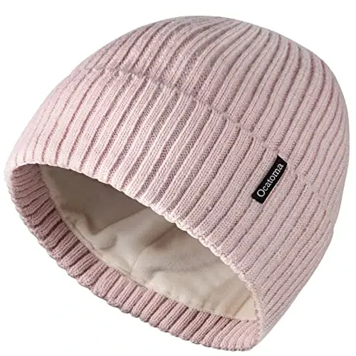 Ocatoma Beanie for Men Women Warm Winter Knit Cuffed Beanie Soft Warm Ski Hats Unisex - OCATOMA