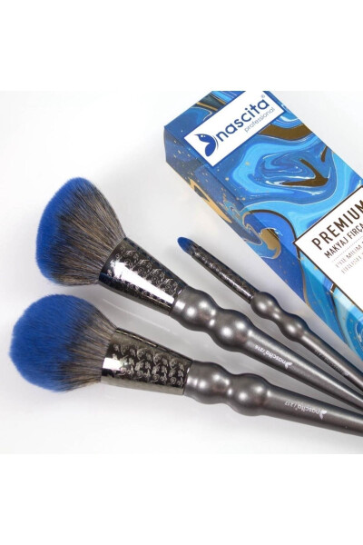 Ocean 3-Piece Makeup Brush Set Nasbrushset123 - 4