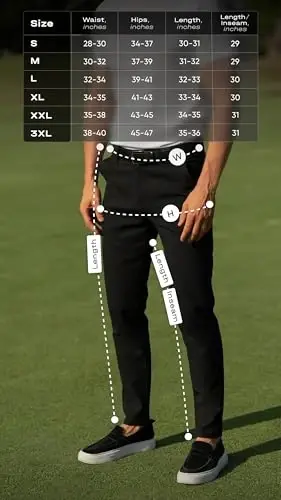 OCEAN AMELI Mens Slim Fit Shim - Paxta Chinos Shim - Erkaklar uchun kundalik golf biznesi tor ko'ylaklar - 5