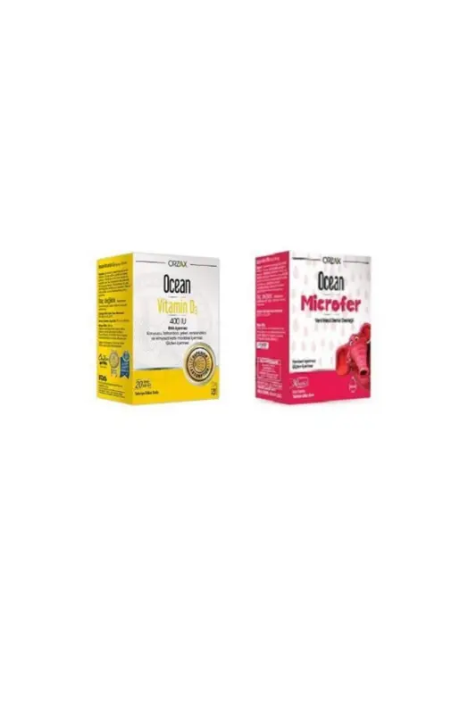 Ocean D3 Vitamini 400 IU 20ml + Ocean Mikrofer Tomchilari 30ml - OCEAN