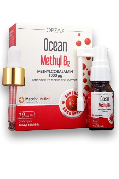 Ocean Methyl B12 1000 Mg 10 Ml Sublingual Spray / 66 Doses - 2