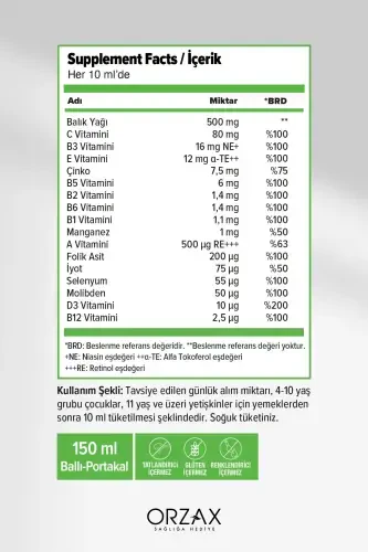 Ocean Multi Sharbat Asal Baliq Yog'i 150 ml - OCEAN (1)