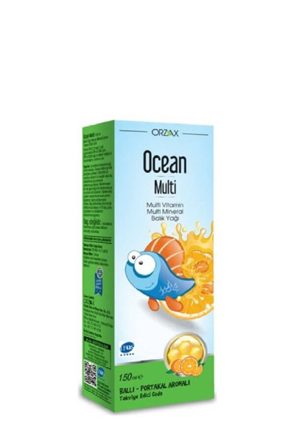 Ocean Multi Syrup Honey Orange Flavored Fish Oil 150 Ml - 2