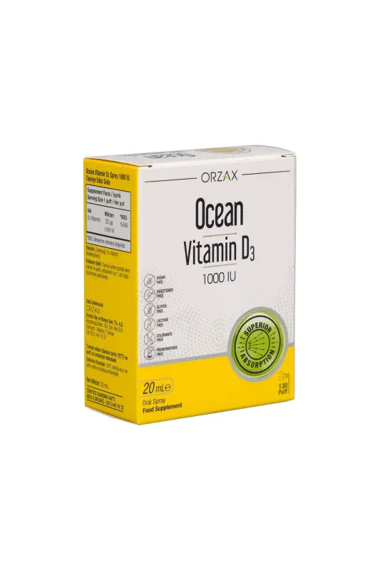 Ocean Vitamin D3 1000 IU Spray 20 ml - ORZAX