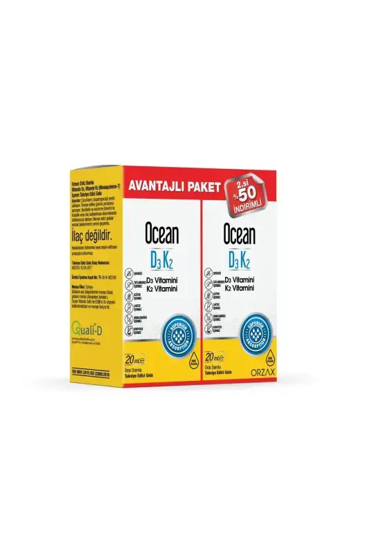 Ocean Vitamin D3k2 Drops 20 Ml 2 Pack Advantage Pack - 1
