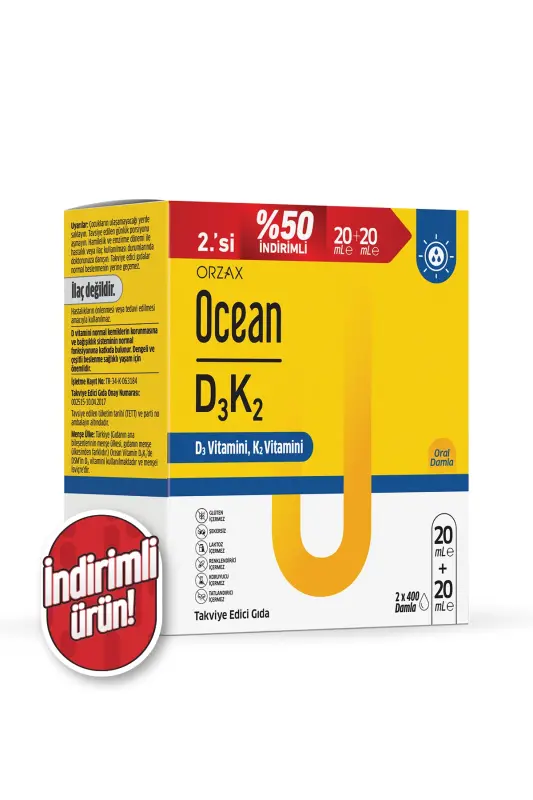Ocean Vitamin D3k2 Drops 20 Ml 2 Pack Advantage Pack - 1